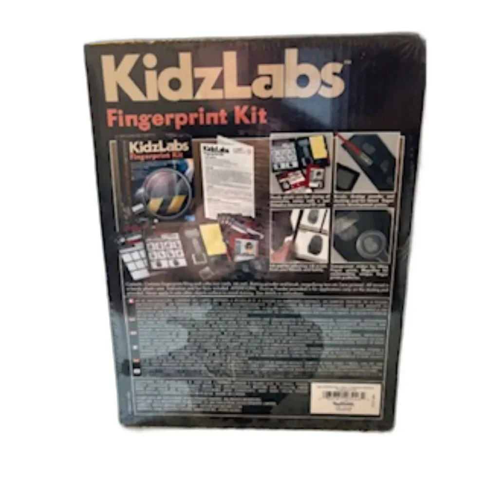Kidzlabs Detective Science Fingerprint Kit For Boys/Girls Age 8+ NWT 4M Toysmith